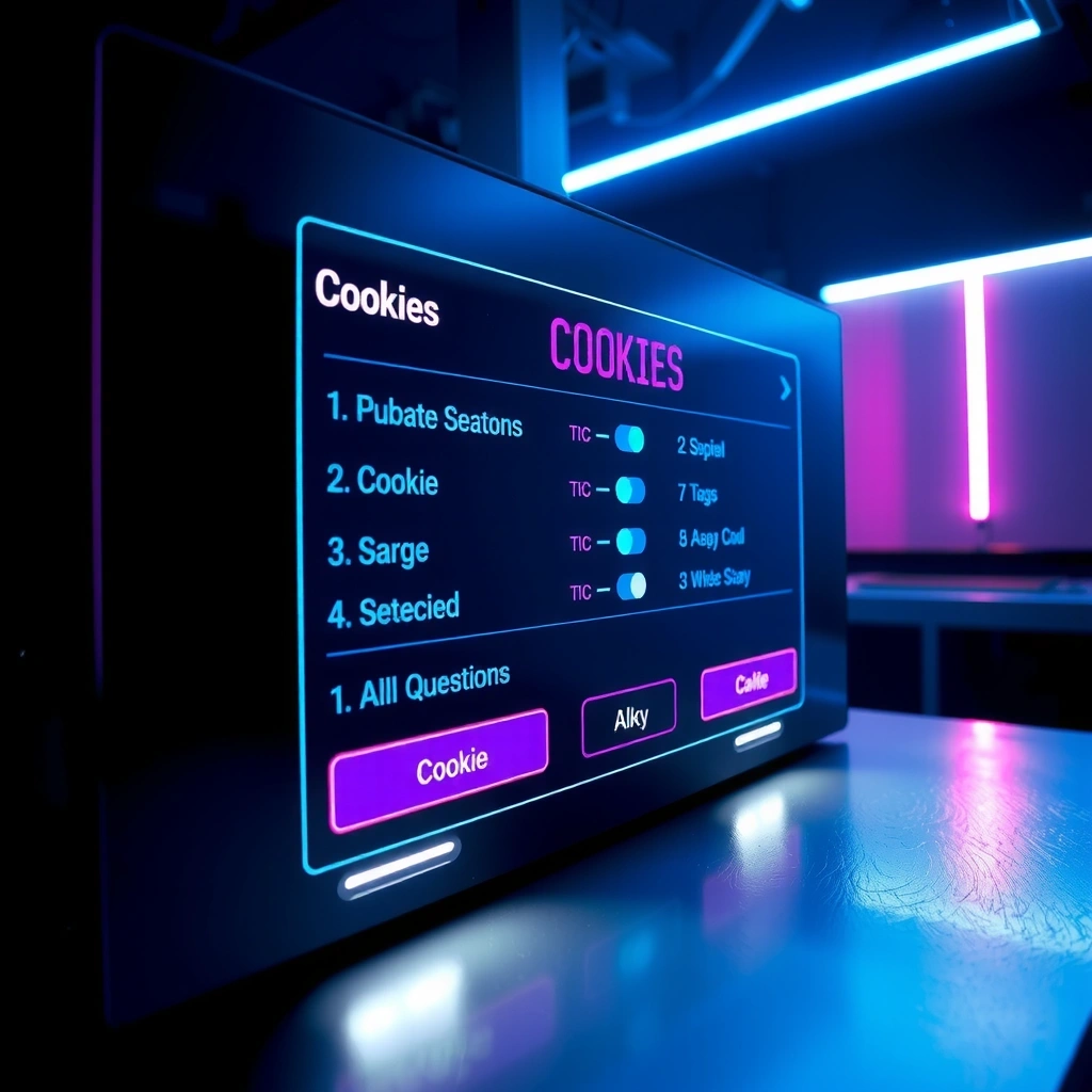 Panel de configuración de cookies